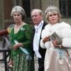 Le prince Johann Georg de Hohenzollern et la princesse Birgitta de Suède avec la princesse Margaretha au mariage de la princesse Victoria de Suède le 19 juin 2010 à Stockholm.