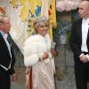 La princesse Birgitta de Suèdeet le prince Johann Georg de Hohenzollern au mariage de la princesse Victoria de Suède le 19 juin 2010 à Stockholm.