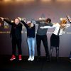 Franck Gastambide, Audrey Lamy, Omar Sy, Pascale Arbillot, Patrick Timsit (le jury) - Photocall de la cérémonie d'ouverture du 20e Festival du film de comédie à l'Alpe d'Huez, le 17 janvier 2017. © Dominique Jacovides/Bestimage