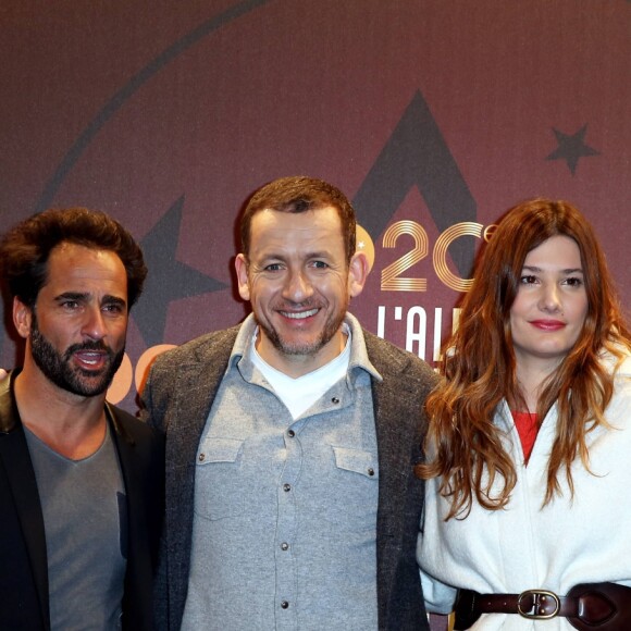 Florent Peyre, Dany Boon et Alice Pol - Photocall de la cérémonie d'ouverture du 20ème Festival du film de comédie à l'Alpe d'Huez, le 17 janvier 2017. © Dominique Jacovides/Bestimage