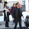 Chrissy Teigen avec son mari John Legend et sa fille Luna dans les rues de Los Angeles, le 16 janvier 2017