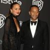Chrissy Teigen et son mari John Legend lors de l'after party InStyle & Warner Bros après les Golden Globes à Beverly Hills, le 8 janvier 2017.