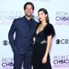 Adam Rodriguez et sa femme Grace Gail - Arrivées à la soirée des People's Choice awards à Los Angeles, Californie, Etats-Unis, le 18 janvier 2017.