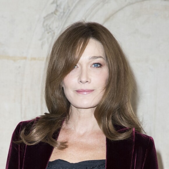 Carla Bruni-Sarkozy au défilé de mode "Christian Dior", collection prêt-à-porter Printemps-Eté 2017 à Paris, le 30 septembre 2016. © Olivier Borde/Bestimage