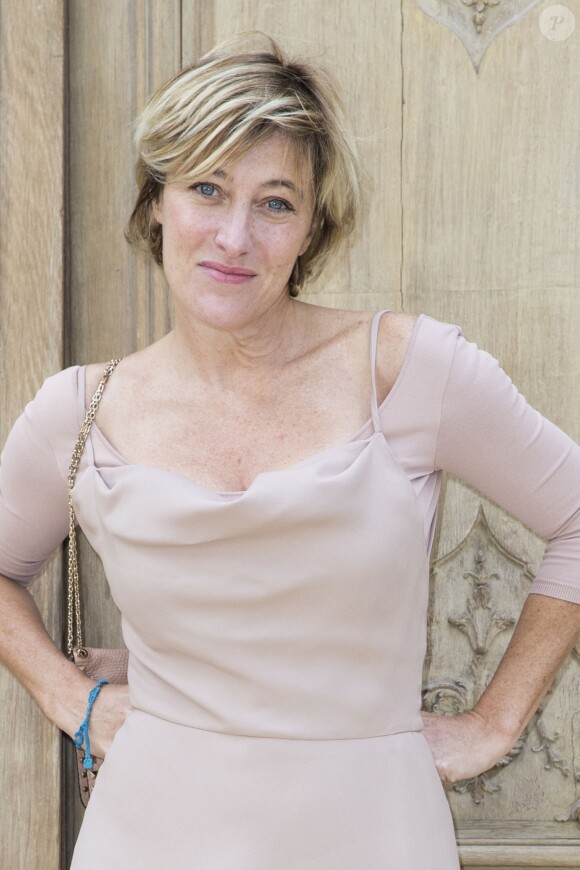 Valeria Bruni Tedeschi au défilé de mode "Valentino", collection prêt-à-porter Printemps-Eté 2017 à Paris, le 2 octobre 2016. © Olivier Borde/Bestimage