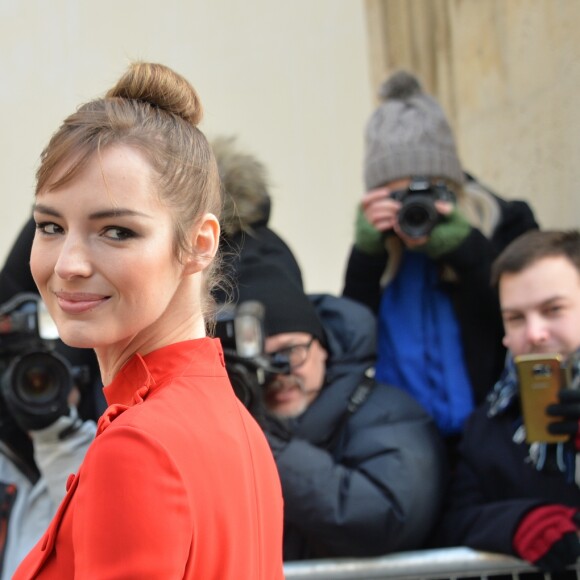 Louise Bourgoin - Défilé de mode "Christian Dior", collection Haute-Couture printemps-été 2017 au Musée Rodin à Paris. Le 23 janvier 2017 © CVS - Veeren / Bestimage