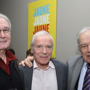 Exclusif - Bernard le Coq, Pierre Douglas et Michel Chevalet - Soirée pour le départ à la retraite du journaliste sportif Daniel Lauclair et le lancement du livre de Jeff Domenech Tweets post mortem - De Einstein et Coluche : quand les morts vannent les vivants, à Paris le 23 janvier 2017. © Baldini-Guignebourg/Bestimage