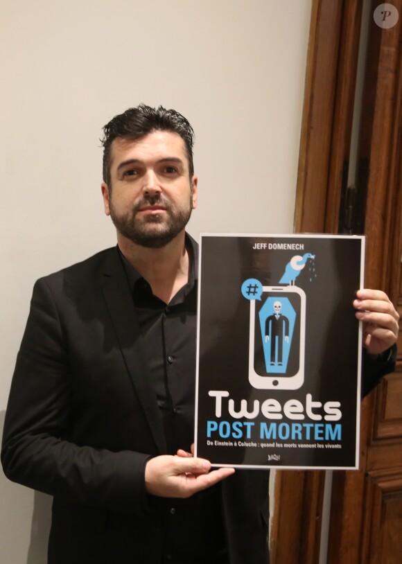 Exclusif - Jeff Domenech - Soirée pour le départ à la retraite du journaliste sportif Daniel Lauclair et le lancement du livre de Jeff Domenech Tweets post mortem - De Einstein et Coluche : quand les morts vannent les vivants, à Paris le 23 janvier 2017. © Baldini-Guignebourg/Bestimage