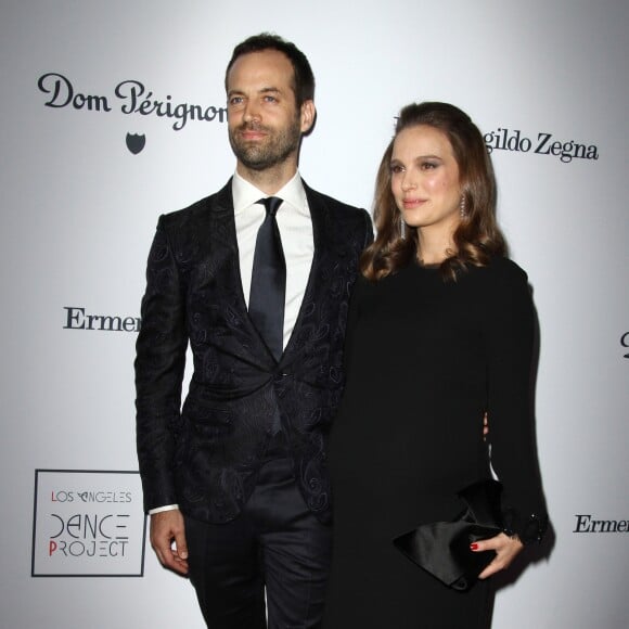 Benjamin Millepied et sa femme Natalie Portman enceinte à la soirée annuelle Dance Project au Ace Hotel DTLA à Los Angeles, le 10 décembre 2016 © AdMedia via Zuma/Bestimage