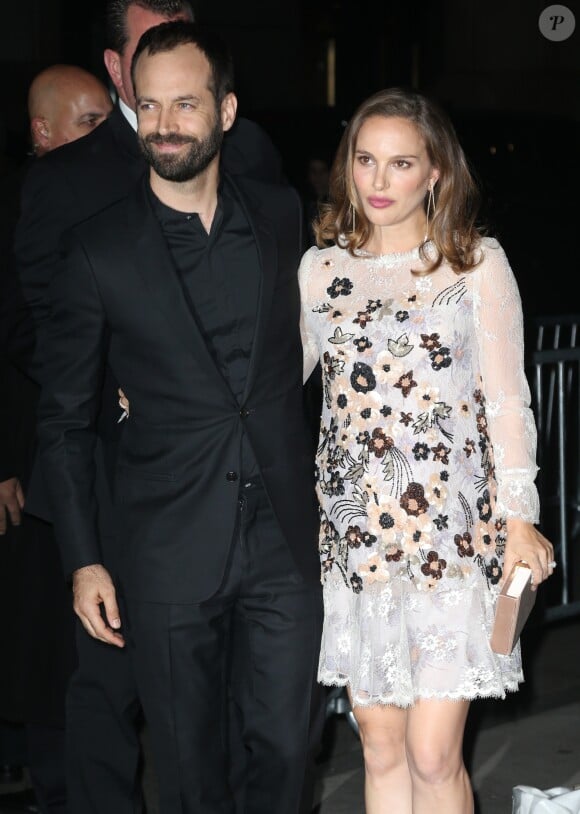 Benjamin Millepied et sa femme Natalie Portman enceinte au 26e IFP Gotham Independent Film Awards à New York, le 28 novembre 2016