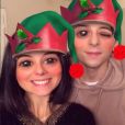 Alizée et Grégoire s'amusent sur Instagram pendant Noël. Décembre 2016.