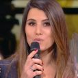 Karine Ferri fait un discours après avoir reçu le prix de femme la plus sexy de 2016 - "Z'awards de la télé", vendredi 13 janvier 2017, TF1