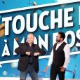 Exclusif - Cauet et Cyril Hanouna - Enregistrement de la première émission de la rentrée de Touche pas à mon poste (TPMP) sur C8 à Paris le 5 septembre 2016. © Dominique Jacovides / Bestimage