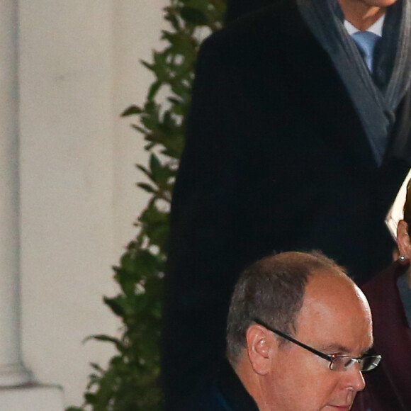 Le prince Albert II de Monaco et la princesse Charlene participaient le 26 janvier 2017 à la célébration de Sainte Dévote à Monaco. © Olivier Huitel/Pool restreint Monaco/Bestimage