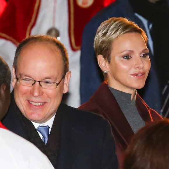 Le prince Albert II de Monaco et la princesse Charlene participaient le 26 janvier 2017 à la célébration de Sainte Dévote à Monaco. © Olivier Huitel/Pool restreint Monaco/Bestimage