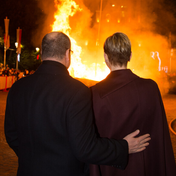 Le prince Albert II de Monaco et la princesse Charlene ont participé ensemble le 26 janvier 2017 à la célébration de Sainte Dévote à Monaco. © Eric Mathon palais princier/Pool restreint Monaco/Bestimage