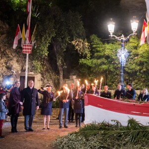 Le prince Albert II de Monaco et la princesse Charlene ont participé le 26 janvier 2017 à la célébration de Sainte Dévote à Monaco. © Eric Mathon palais princier/Pool restreint Monaco/Bestimage