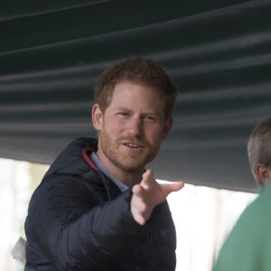 Le prince Harry visite le Help For Heroes Recovery Centre à la Tedworth House à Tidworth, le 23 january 2017, où le prince a appris des choses concernant l'aide apportée aux vétérans souffrant de maladies mentales.