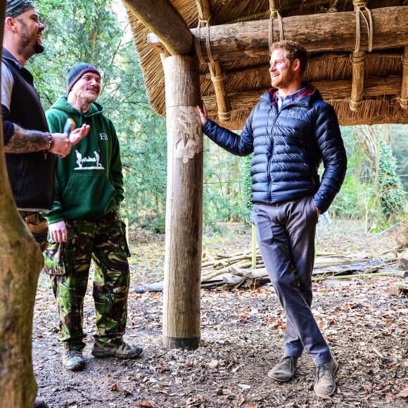 Le prince Harry visite le Help For Heroes Recovery Centre à la Tedworth House à Tidworth, le 23 january 2017, où le prince a appris des choses concernant l'aide apportée aux vétérans souffrant de maladies mentales.