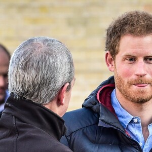 Le prince Harry visite le Help For Heroes Recovery Centre à la Tedworth House à Tidworth, le 23 january 2017, où le prince a appris des choses concernant l'aide apportée aux vétérans souffrant de maladies mentales.