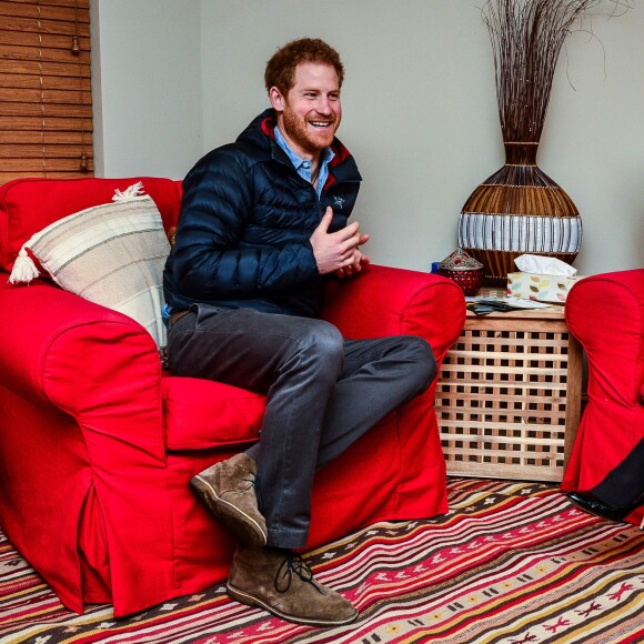 Le prince Harry visite le Help For Heroes Recovery Centre à la Tedworth House à Tidworth, le 23 january 2017, où le prince a appris des choses concernant l'aide apportée aux vétérans souffrant de maladies mentales.