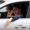 Lapo Elkann au volant de sa Maserati à Milan le 4 novembre 2016.