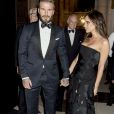 David Beckham et sa femme Victoria Beckham - Gala "Alexander McQueen : Savage Beauty" au Victoria and Albert Museum à Londres, le 12 mars 2015.