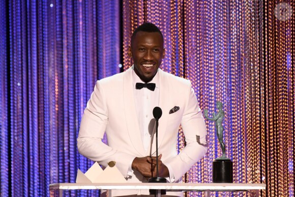 Mahershala Ali lors des Screen Actors Guild Awards au Shrine Auditorium. Los Angeles, le 29 janvier 2017.