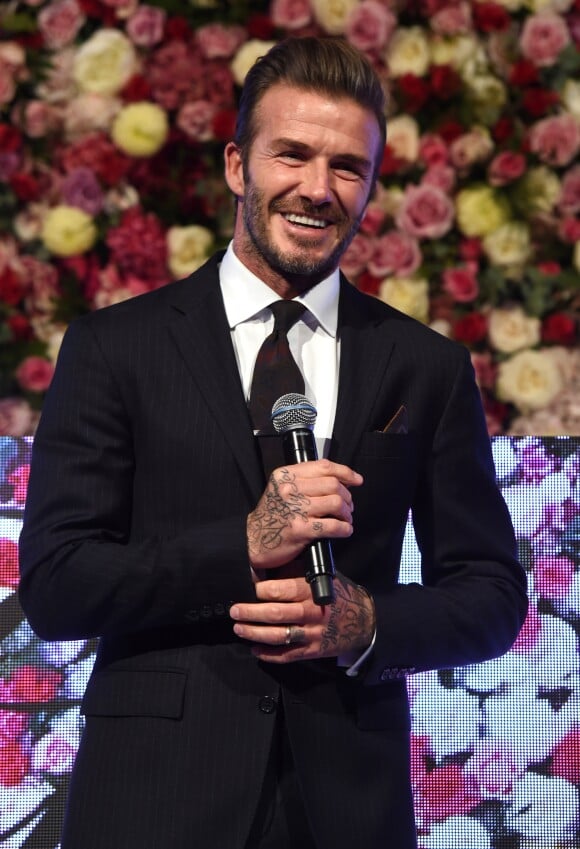 David Beckham lors d'une nouvelle édition du Global Gift Gala à l'hôtel Corinthia à Londres, Royaume Uni, le 19 novembre 2016.