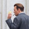Johnny Depp sur le tournage de 'Le Labyrinthe' à Los Angeles. Le 18 janvier 2017