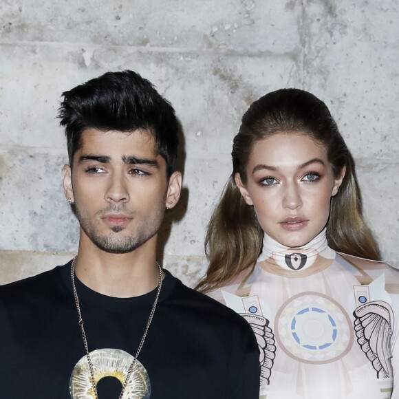 Gigi Hadid et son compagnon Zayn Malik au défilé de mode prêt-à-porter printemps-été 2017 "Givenchy" à Paris. Le 2 octobre 2016 © Olivier Borde / Bestimage