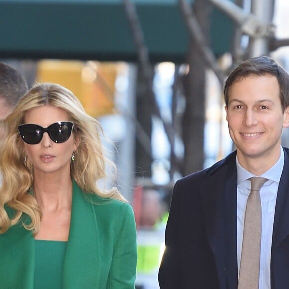 Ivanka Trump et son mari Jared Kushner dans la rue à New York, le 19 janvier 2017.