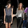 Kaia Gerber et sa mère Cindy Crawford à l'anniversaire de Kendall Jenner, 21 ans, au club Delilah à Los Angeles le 2 novembre 2016