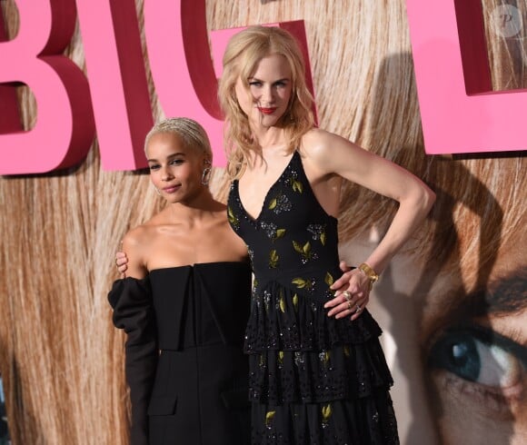 Zoe Kravitz et Nicole Kidman à la première de la série 'Big Little Lies' au théâtre Chinois à Hollywood, le 7 février 2017
