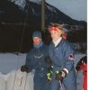 Tara Palmer-Tomkinson et le prince Charles aux sports d'hiver à Klosters en janvier 1997.