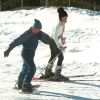 Le prince Charles et Tara Palmer-Tomkinson aux sports d'hiver à Klosters en janvier 1997.