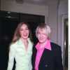Tara Palmer-Tomkinson et Nick Rhodes à Paris en janvier 2000 pour le défilé de haute couture Versace.
