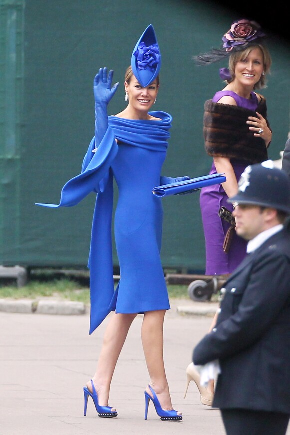 Tara Palmer-Tomkinson au mariage du prince William et de Kate Middleton à Londres le 29 avril 2011.