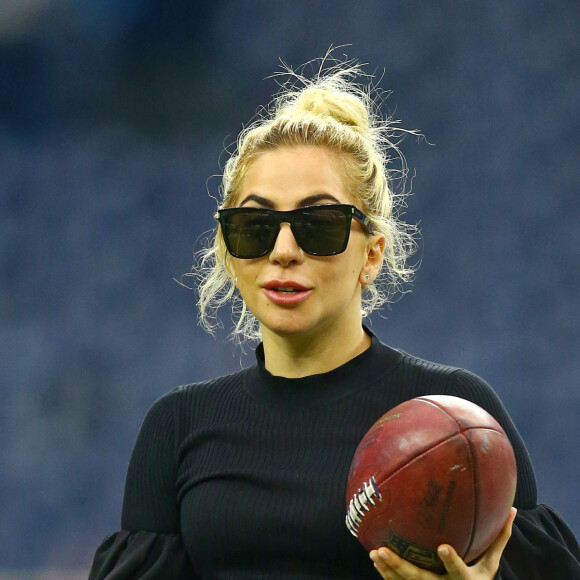 Lady Gaga avant son concert pendant la mi-temps du Super Bowl, à Houston, le 5 février 2017.