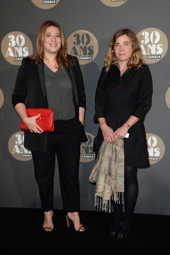 Vanessa David et Blanche Gardin à la soirée des 30 ans de Canal + au Palais de Tokyo à Paris, le 4 novembre 2014