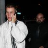 Justin Bieber arrive au restaurant Catch LA, le 28 janvier 2017 à Los Angeles