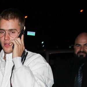 Justin Bieber arrive au restaurant Catch LA, le 28 janvier 2017 à Los Angeles