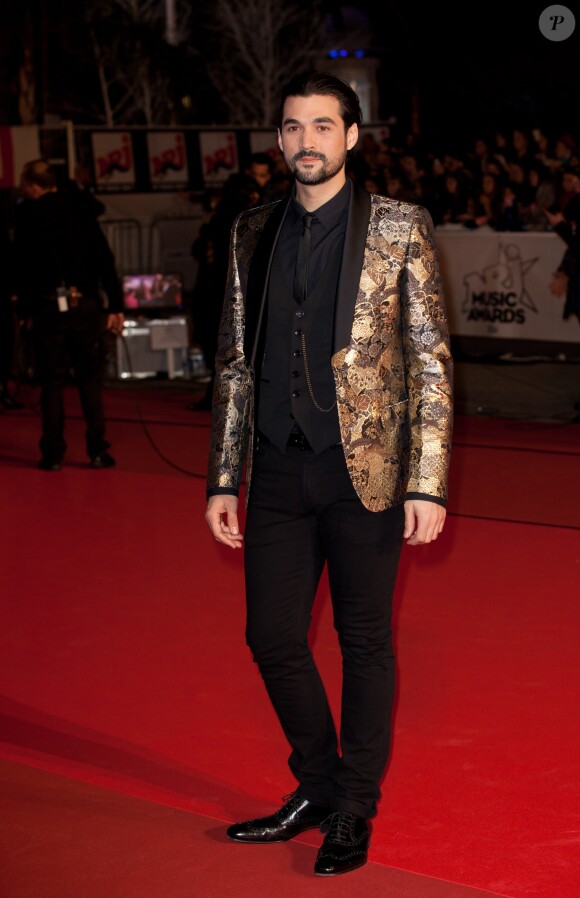Florent Mothe - 16ème édition des NRJ Music Awards à Cannes. Le 13 décembre 2014.
