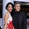 George Clooney et Amal Clooney à Los Angeles, le 1er février 2016.