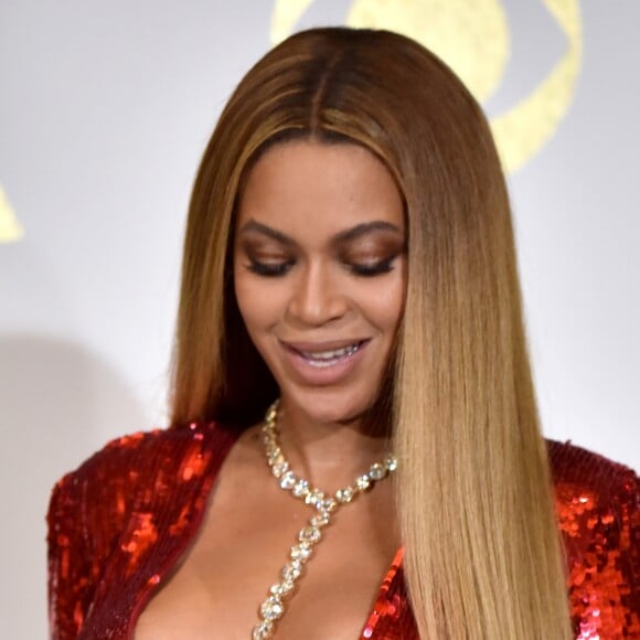 Beyonce lors de la 59e cérémonie des Grammy Awards, au Staples Center de Los Angeles, le 12 février 2017.