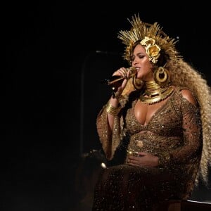 Beyonce lors de la 59e cérémonie des Grammy Awards, au Staples Center de Los Angeles, le 12 février 2017.