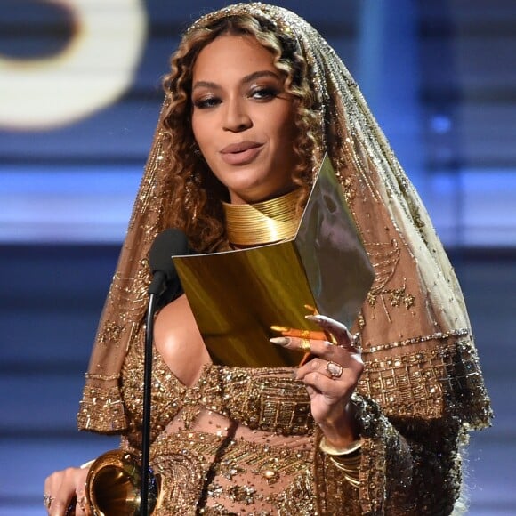 Beyonce lors de la 59e cérémonie des Grammy Awards, au Staples Center de Los Angeles, le 12 février 2017.