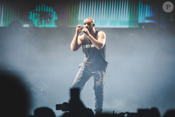 Le rappeur Drake en concert au London O2 Arena lors du 'Boy Meets World' world tour à Londres, le 5 février 2017