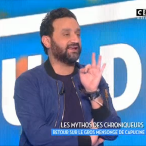 Cyril Hanouna dans "Touche pas à mon poste", le 15 février 2017 sur C8.