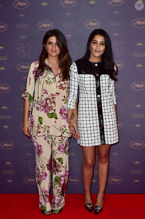 Leïla Bekhti et Géraldine Nakache enceinte - Dîner d'ouverture du 69e Festival International du Film de Cannes. Le 11 mai 2016. © Giancarlo Gorassini/Bestimage